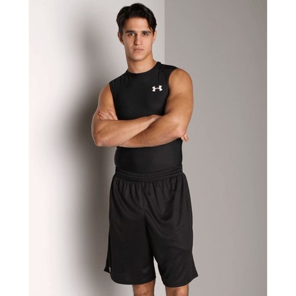 📦 NEW Men's Small UNDER ARMOUR Heatgear Sleeveless Tank Top Black 1201165 001 - Picture 3 of 3